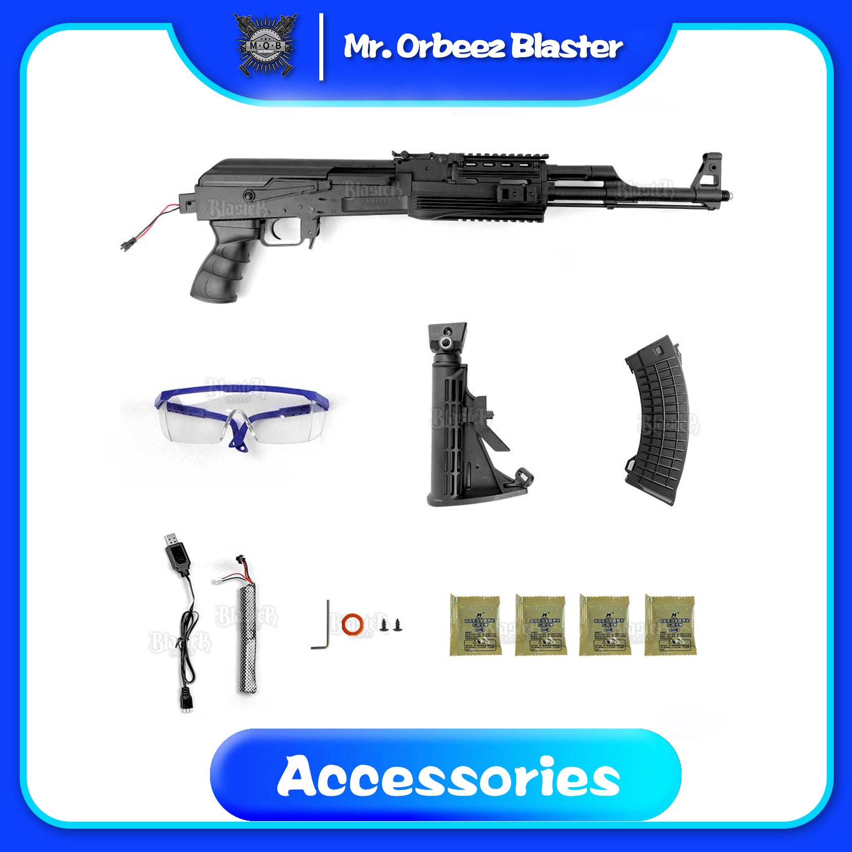 JIN MING AK47 11TH Tratical High End Gel Blaster