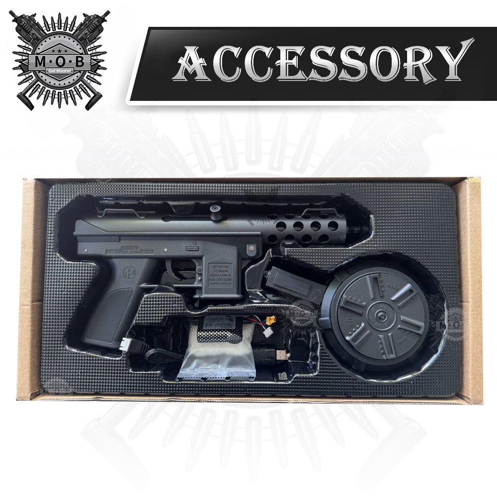 【MOB&BH】BH Tec9 High End Gel Blaster 80% Metal With Mosfet Heat-Resistant Motor Metal Gearbox Metal Slider