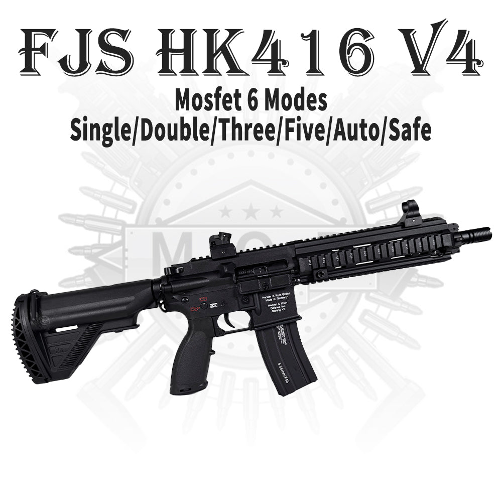 FJS HK416 V4 With Mosfet High End Premium Gel Blaster