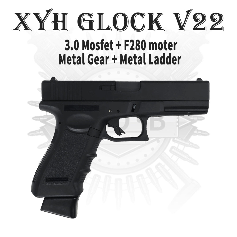 XYH Electric Glock G22 Gel Blaster Pistol With Mosfet / Laser Target Pistol