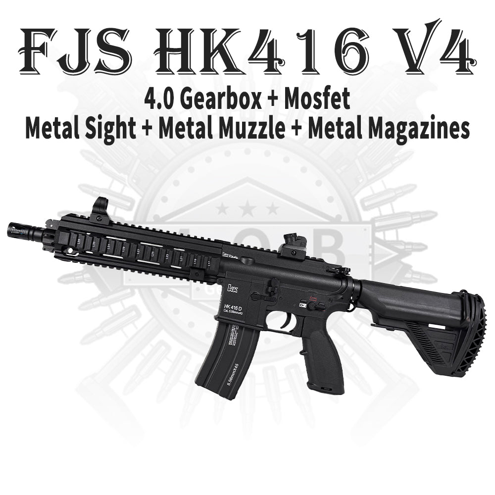 FJS HK416 V4 With Mosfet High End Premium Gel Blaster