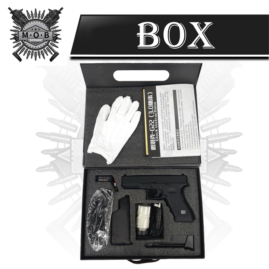 XYH Electric Glock G22 Gel Blaster Pistol With Mosfet / Laser Target Pistol