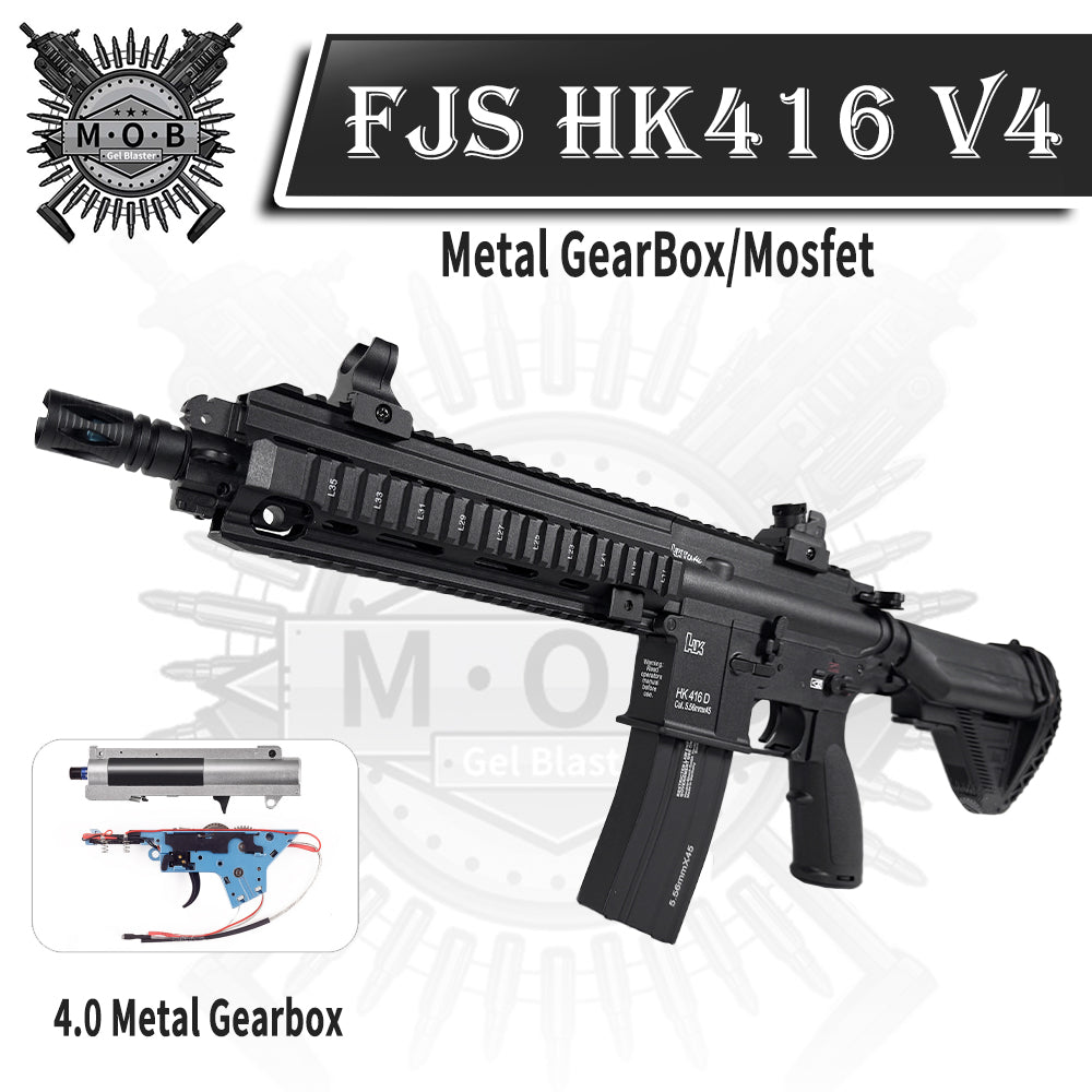 FJS HK416 V4 With Mosfet High End Premium Gel Blaster