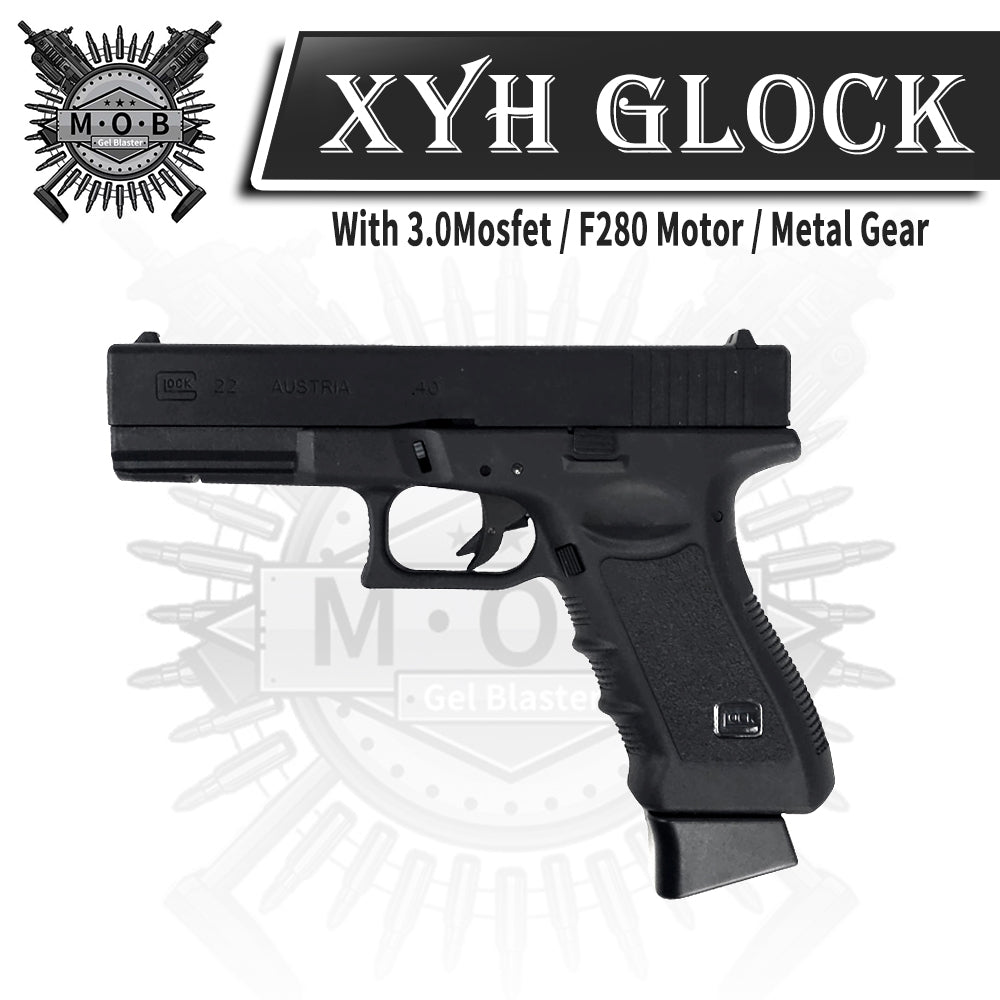 XYH Electric Glock G22 Gel Blaster Pistol With Mosfet / Laser Target Pistol