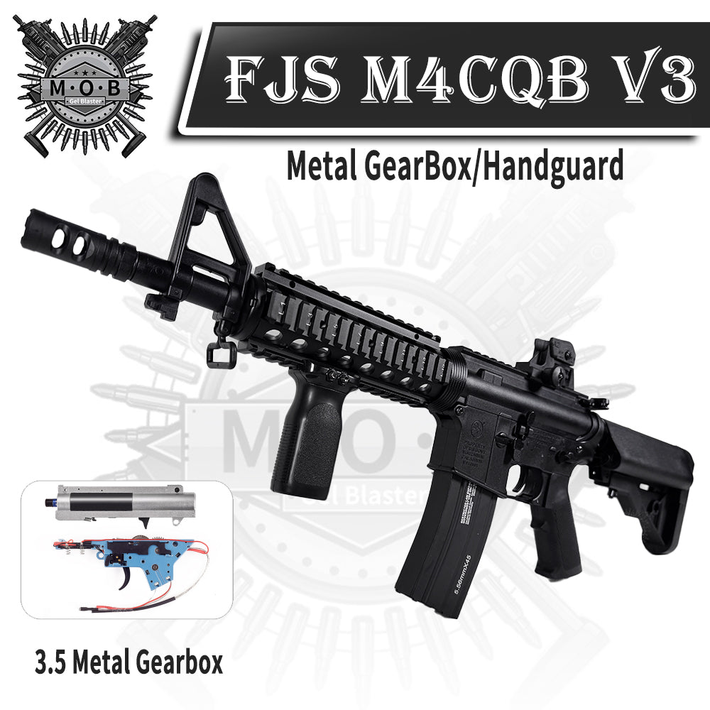 FJS M4A1 CQBR V3 Metal HandGuard/Magazine High End Premium Gel Blaster