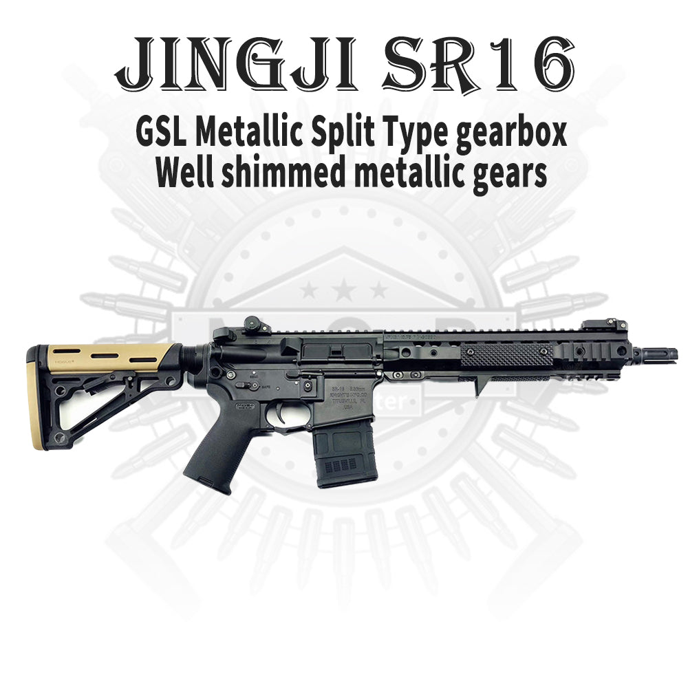 JINGJI SR16 GSL Metallic Split Gearbox Gel Blaster