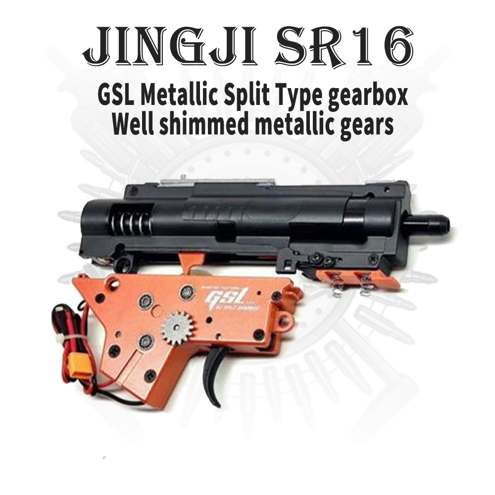 JINGJI SR16 GSL Metallic Split Gearbox Gel Blaster