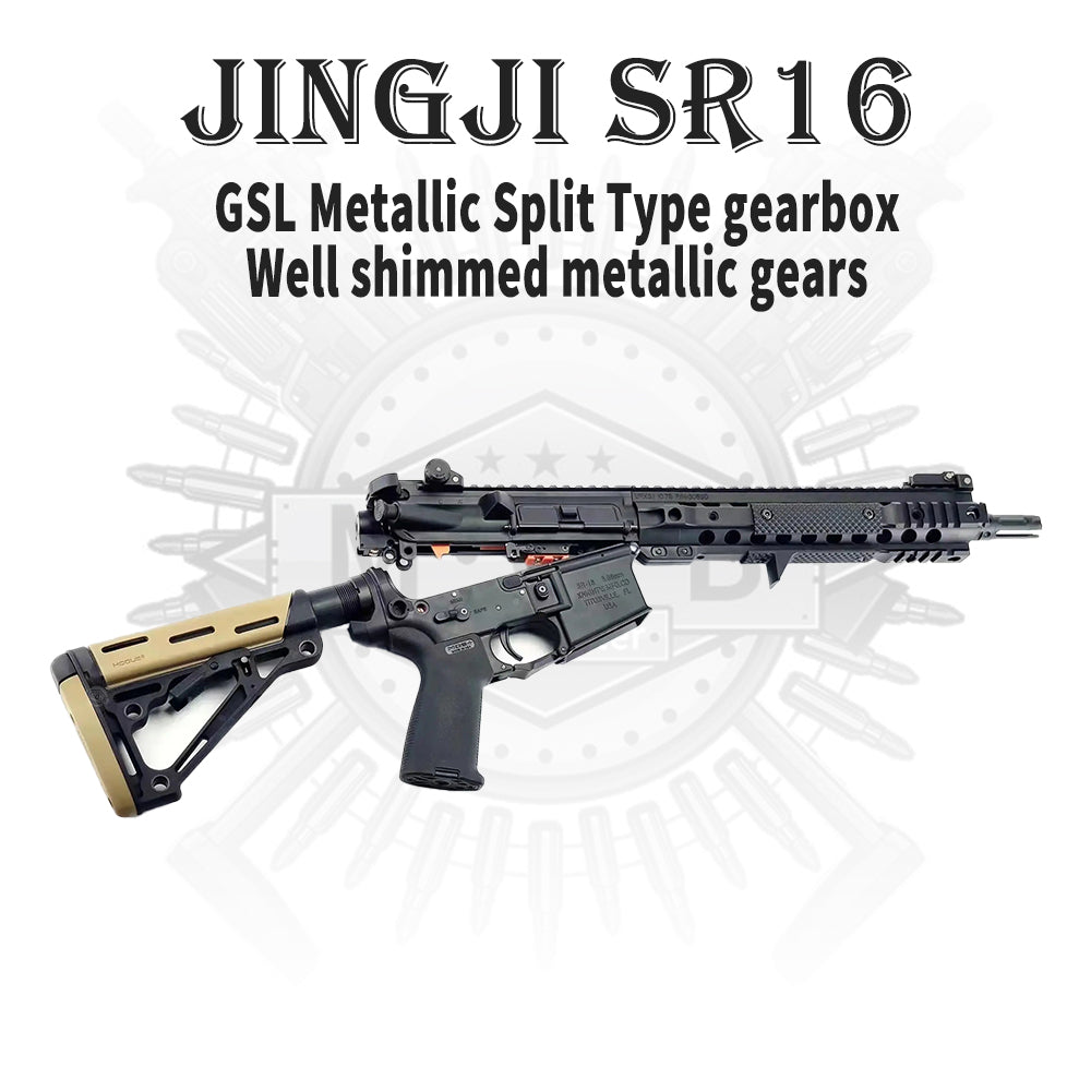 JINGJI SR16 GSL Metallic Split Gearbox Gel Blaster